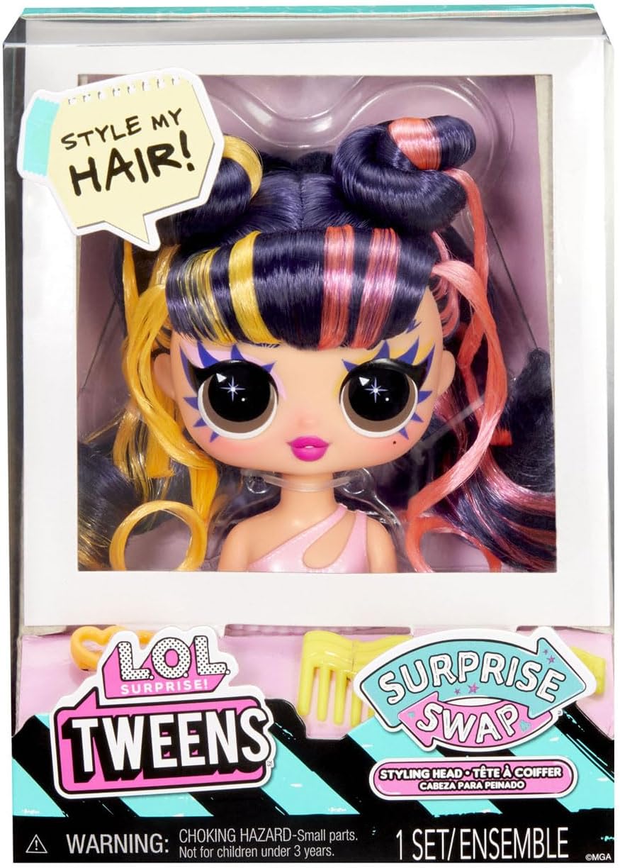 L.O.L. Surprise Série Tweens Surprise Swap - Cabeças de modelagem, incluindo acessórios de cabelo fabulosos e cabelos lindos - ótimo para crianças a partir de 4 anos