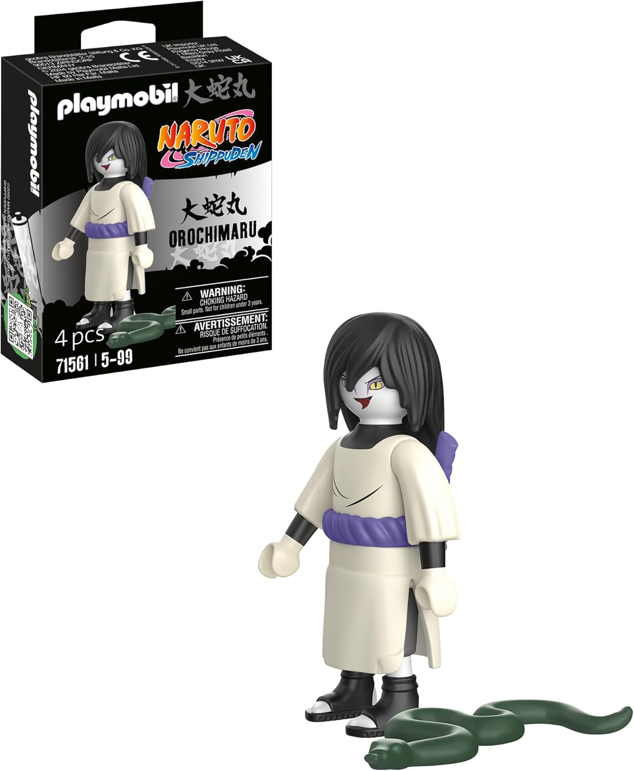 PLAYMOBIL Naruto Shippuden 71561 Orochimaru Acessórios detalhados, mai