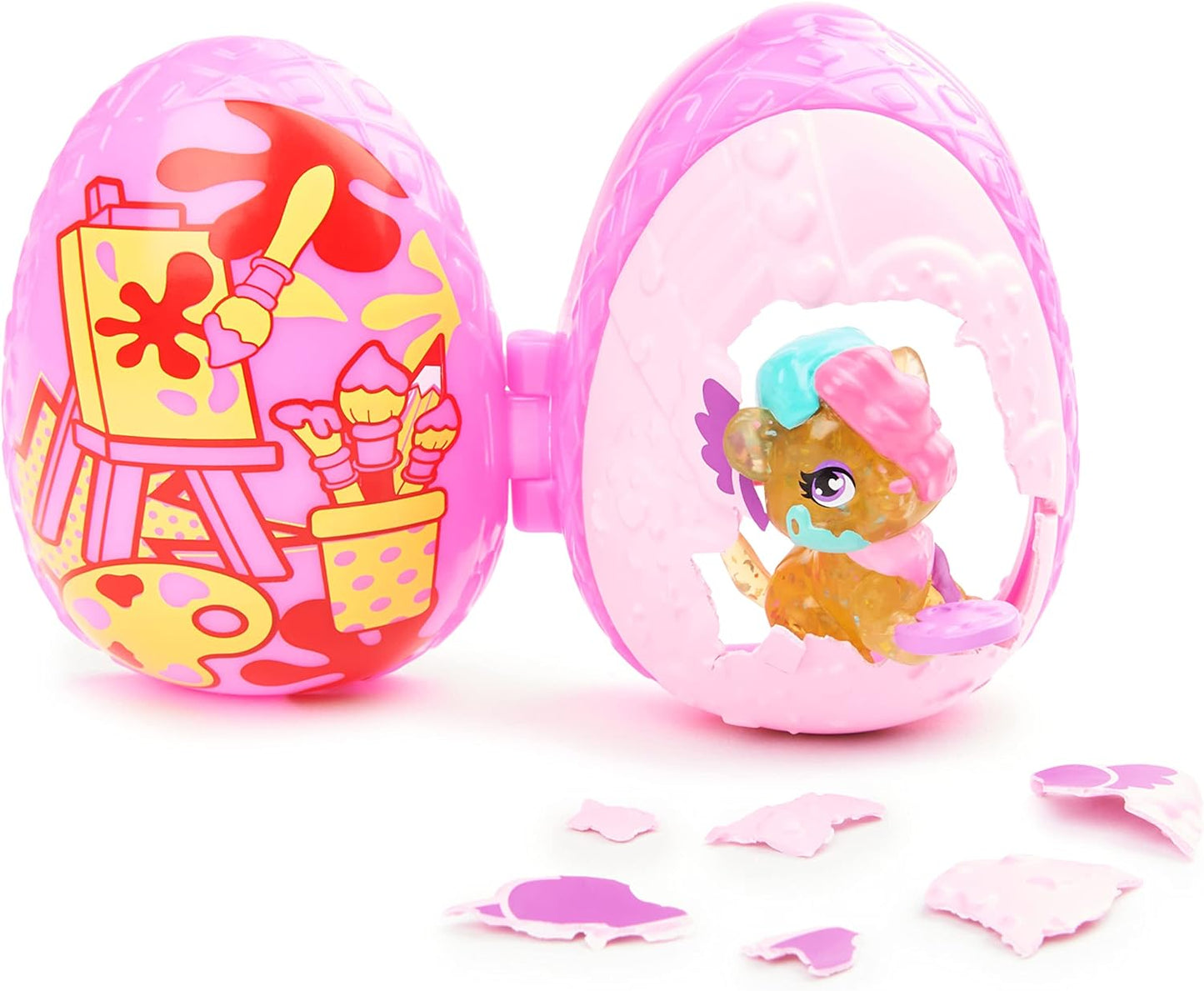 HATCHIMALS CollEGGtibles, pacote de irmãos com 1 criança grande, 1 personagem bebê e ovo reutilizável (o estilo pode variar), brinquedos infantis a partir de 5 anos