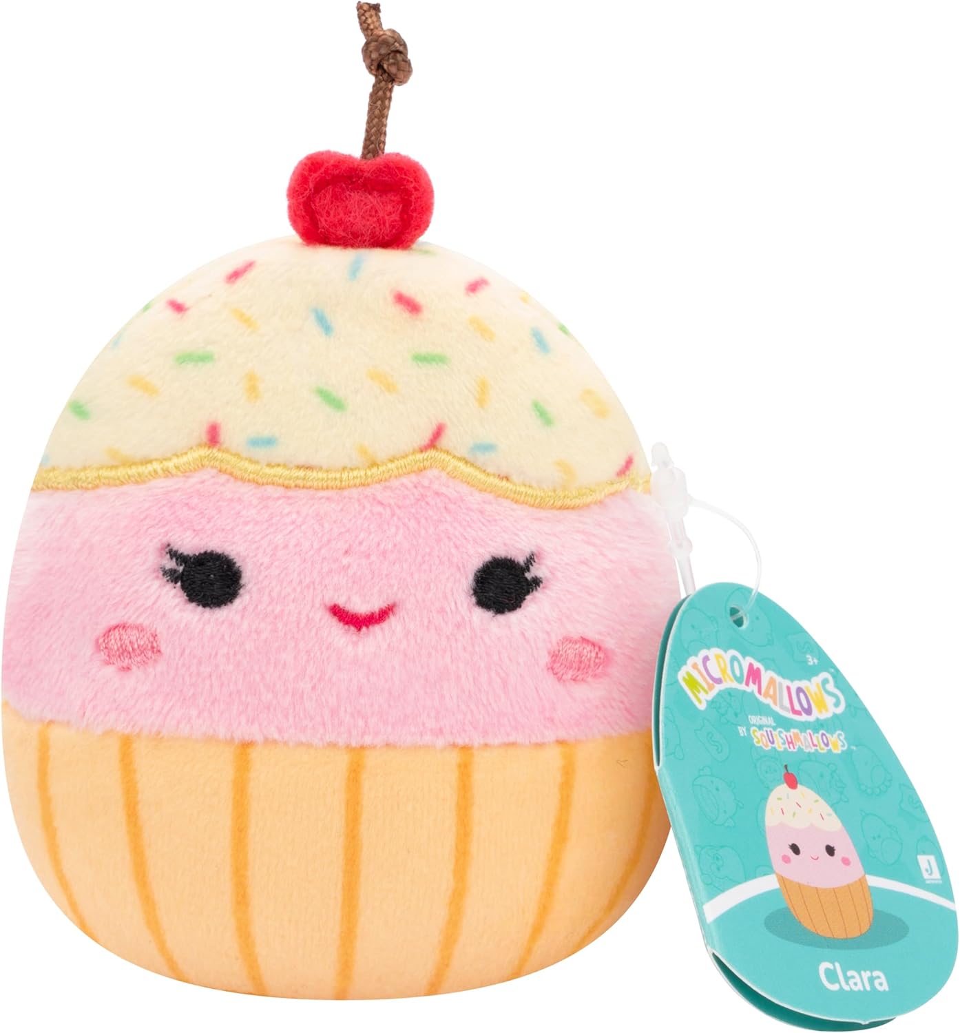 Micromallows Squishmallows Pacote de 4 – Clara Cupcake, Fifi Fox, Henry Turtle, Melly Milk Carton, Multicor