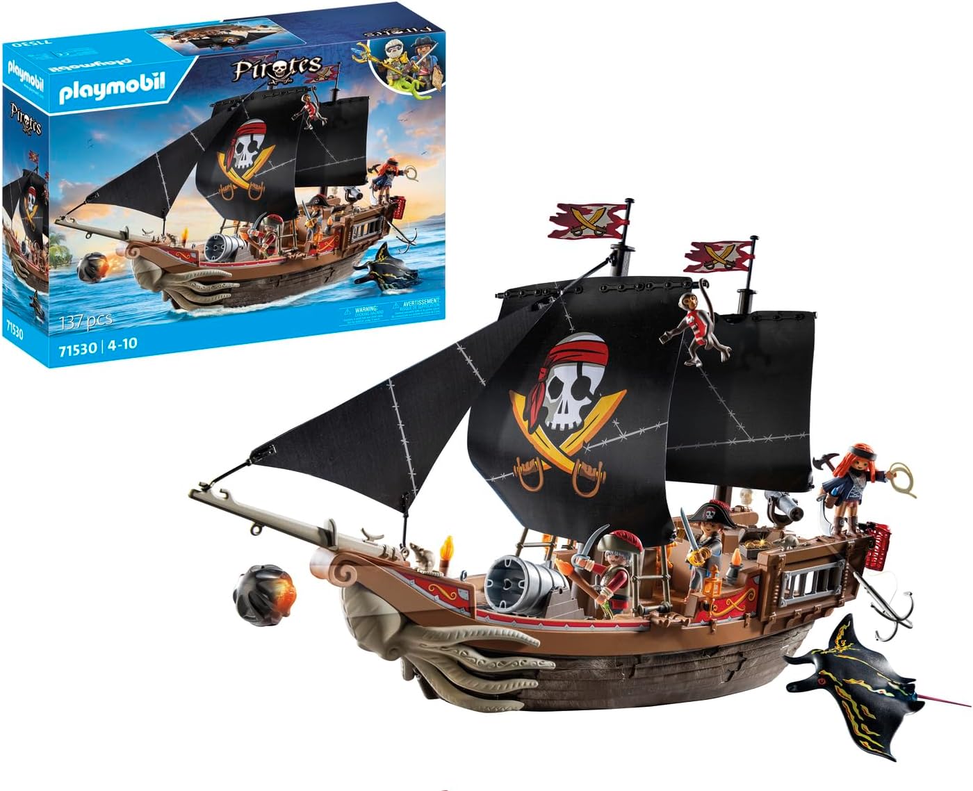 Playmobil 71530 Grande navio pirata com tripulação – Anne Claire Baby
