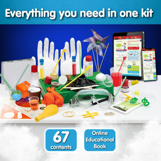 Science4you Super Science Kit - 150 experimentos, kit de ciências para crianças de 8 anos ou mais com laboratório de química, brinquedos e jogos de haste para crianças, artes e ofícios