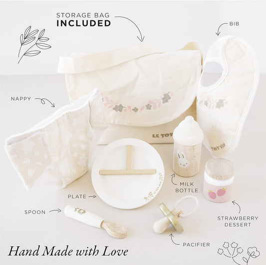 Le Toy Van - Conjunto de enfermagem para bonecas - Brinquedos para crianças - Presentes para bebês - Conjunto de presentes para meninas - Presente para meninos - Brinquedos para meninos e meninas a partir de 2 anos