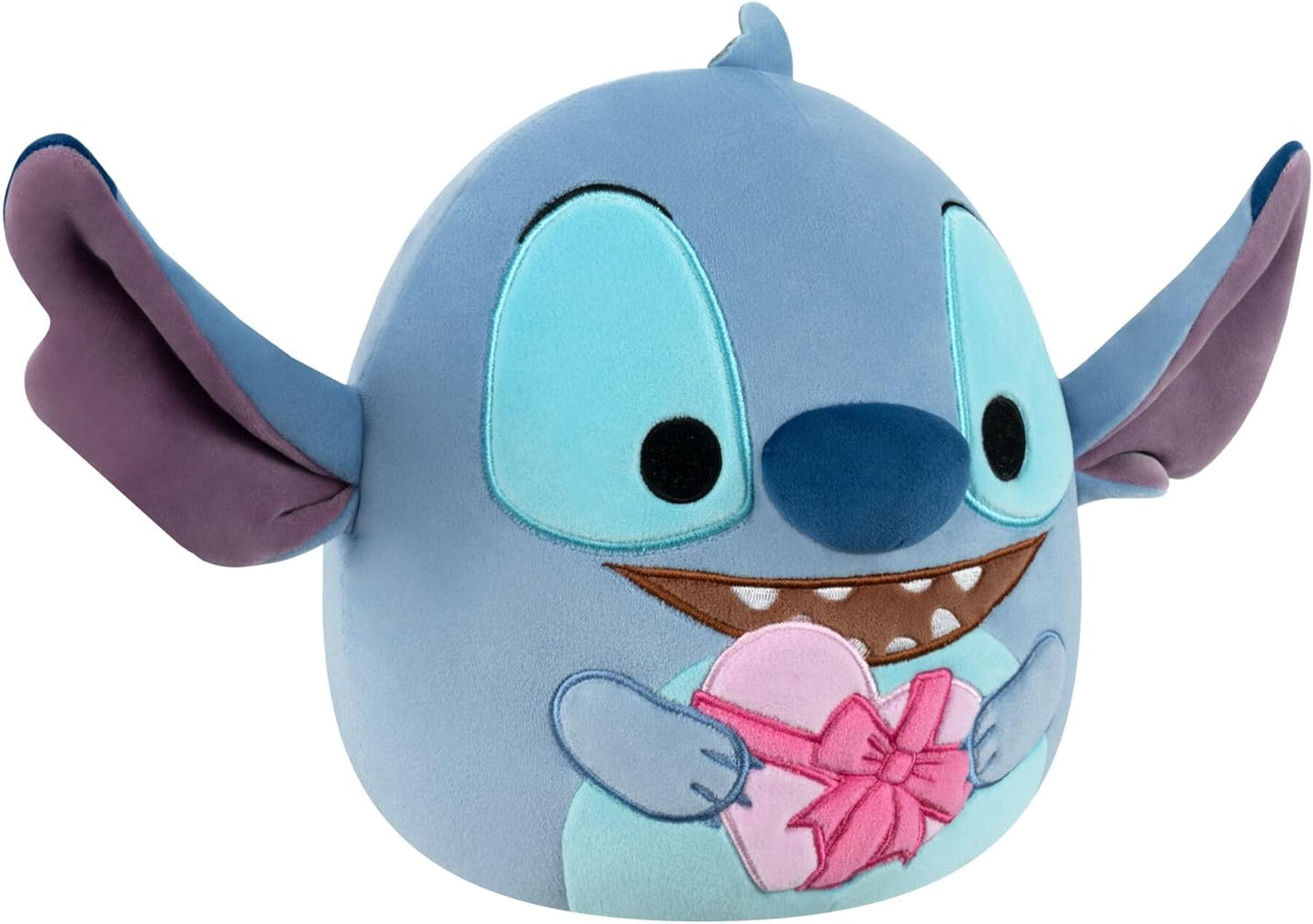 Squishmallows Pelúcia Original de 20 cm do Stitch da Disney com Corações