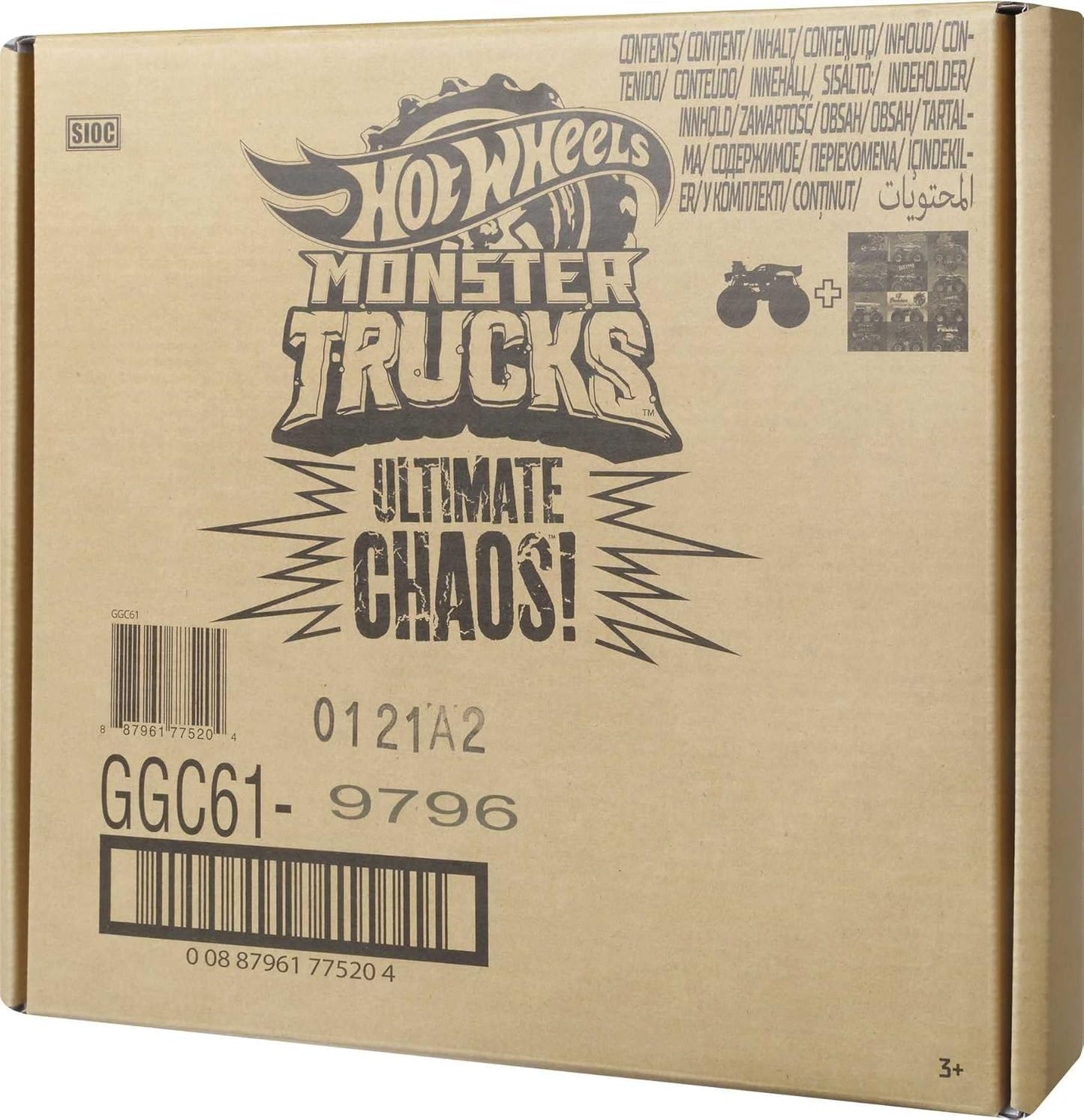 Hot Wheels Monster Trucks Ultimate Chaos Pacote com 12 - 1 veículo