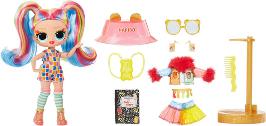 L.O.L. Surprise! 119920EUC Boneca adolescente Holly Happy com 15 surpresas e designs de moda com tema Haribo Candy - para crianças a partir de 4 anos, multicolorido