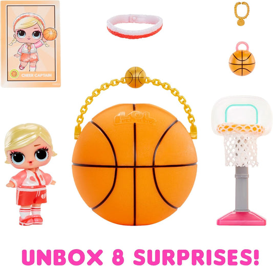 L.O.L. Surprise! Coleção All-Star Sports Vault Tots - Inclui 1 boneca, embalagem surpresa, 12 bonecas para colecionar, desembalar 8 acessórios, presente ideal para crianças de 4 anos ou mais, rosa