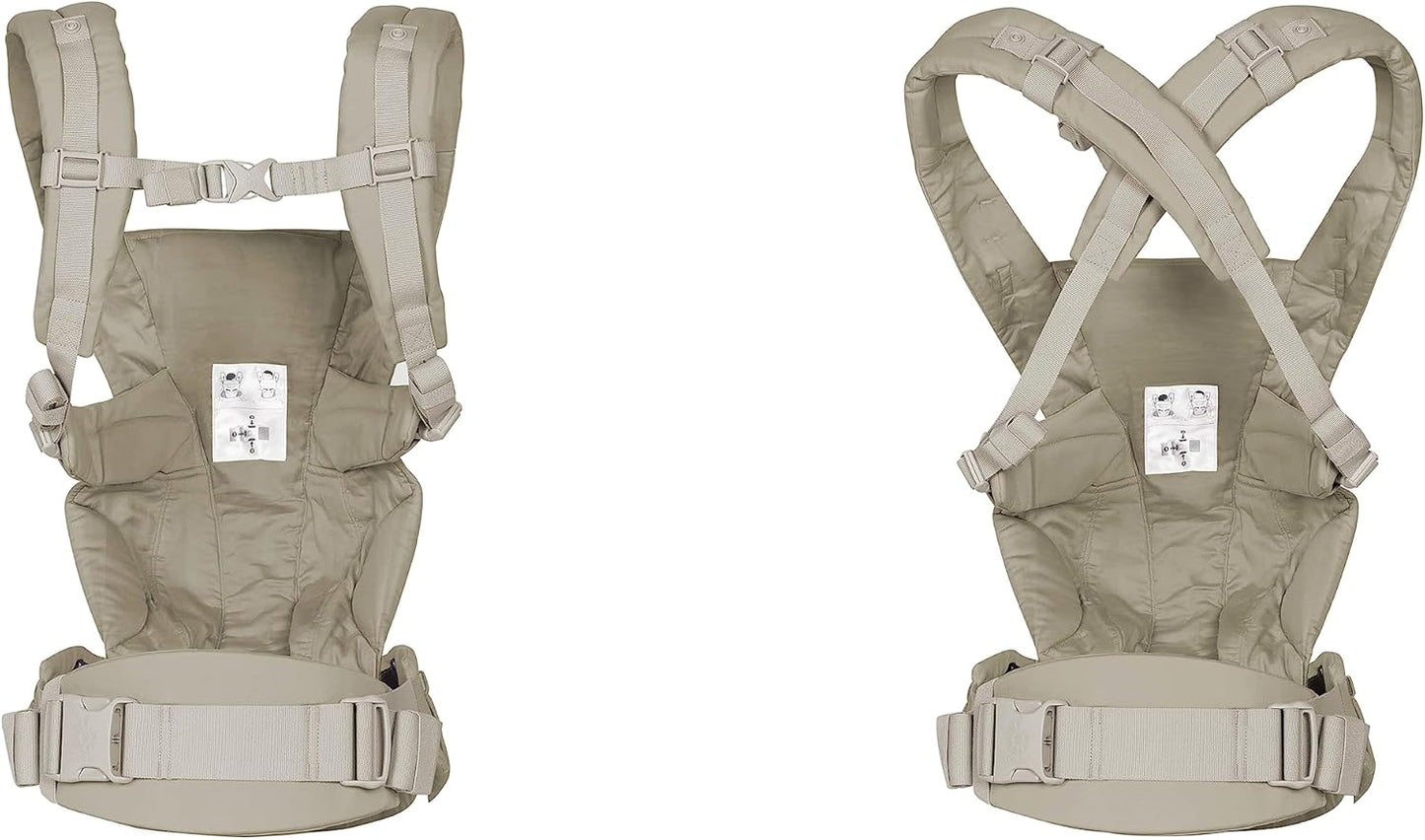 Ergobaby Porta-bebês Omni Dream para recém-nascidos desde o nascimento até 20,4 kg, 4 posições com algodão SoftTouch, posição ergonômica para bebê na frente para dentro e nas costas