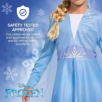 DISGUISE Disfraz Oficial Disney Frozen Elsa para Niña, Disfraz Infantil Frozen, Disfraces de Princesa para Niña, Disfraces del Día Mundial del Libro para Niña