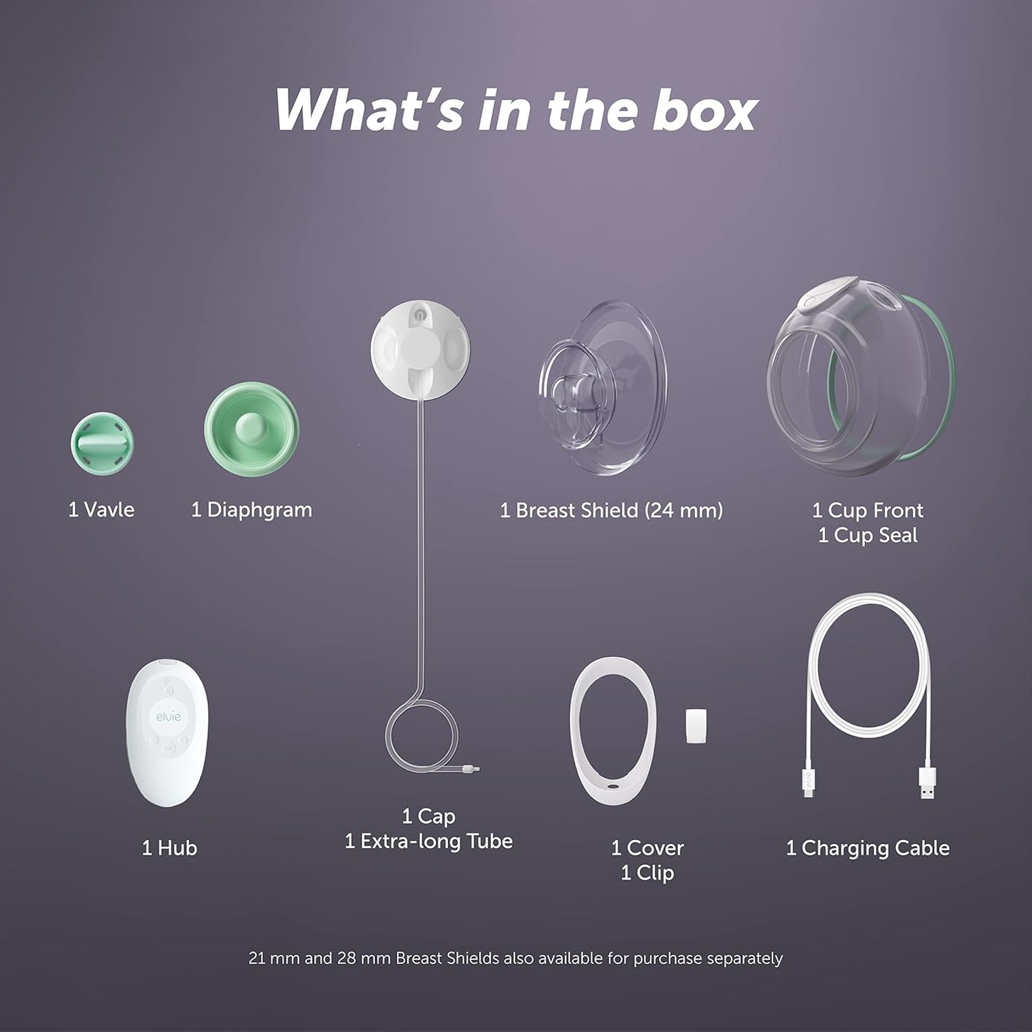 Elvie Stride | Bomba tira-leite elétrica simples - Bomba tira-leite mãos livres - Bomba tira-leite vestível - Itens essenciais para recém-nascidos