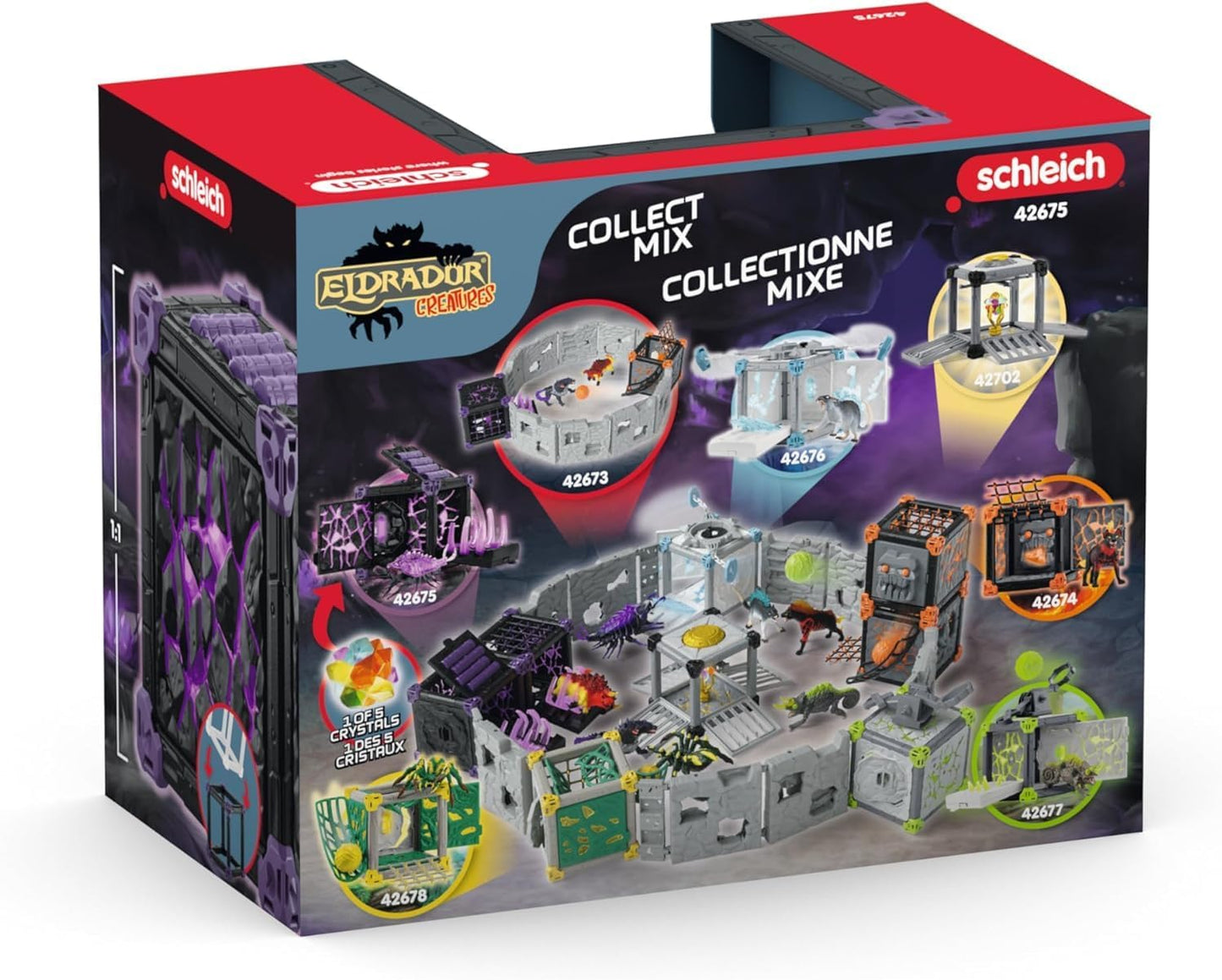 Schleich 42675 BattleCave Shadow Bug, a partir de 7 anos, ELDRADOR CREATURES - Playset, 34 peças