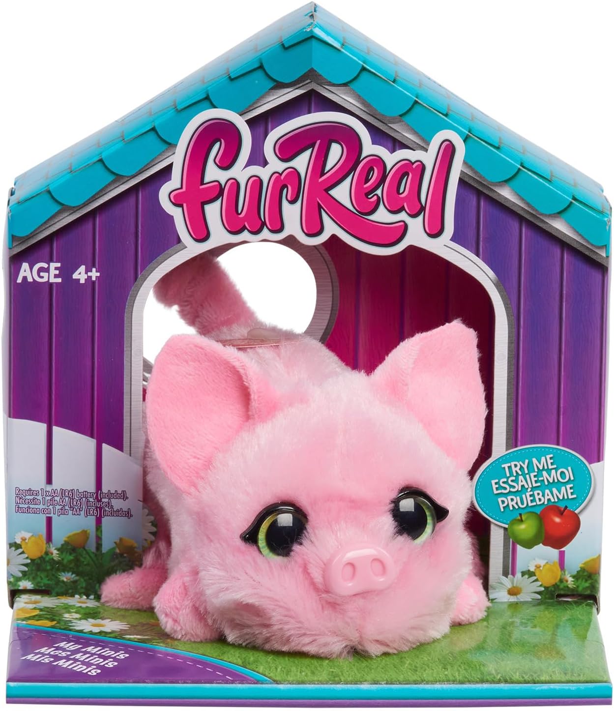 FurReal My Minis Piglet Juguete Interactivo, Pequeño Cochinillo de Pel