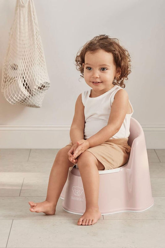 Orinal BabyBjörn, rosa polvo/blanco