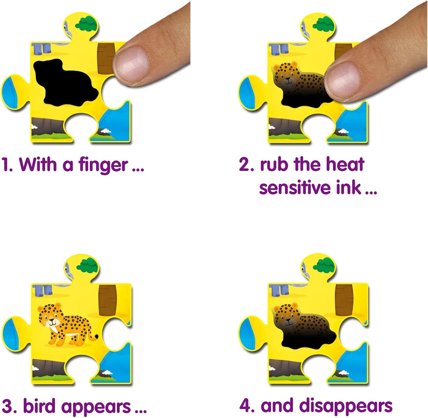 Galt, Quebra-cabeça Mágico - Mapa Mundi, Quebra-cabeça de 50 peças para maiores de 4 anos