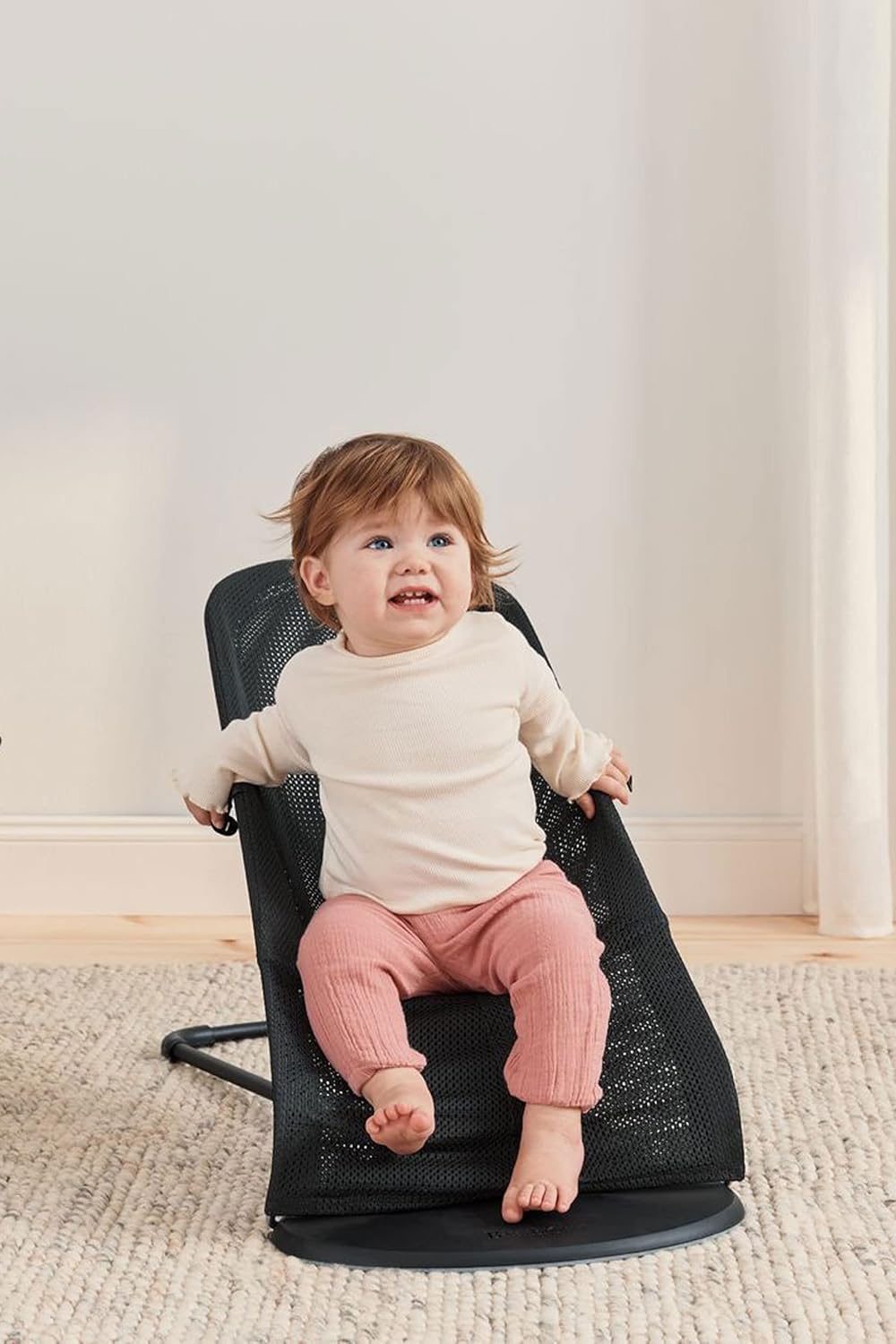 BabyBjörn Bouncer Bliss, malha, preto