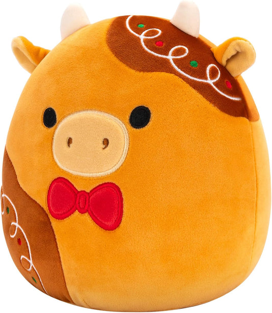 Squishmallows Original 7,5 polegadas Jericho, a vaca de gengibre
