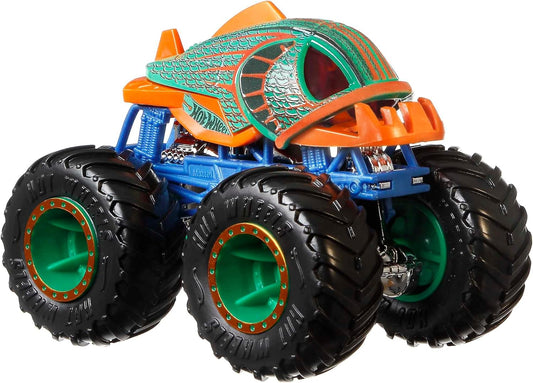 Hot Wheels Monster Trucks Creature Paquete de 3 juguetes Monster Trucks escala 1:64, Shark Wreak, Piran-ahh y Mega Wrex, juguete para niños a partir de 3 años