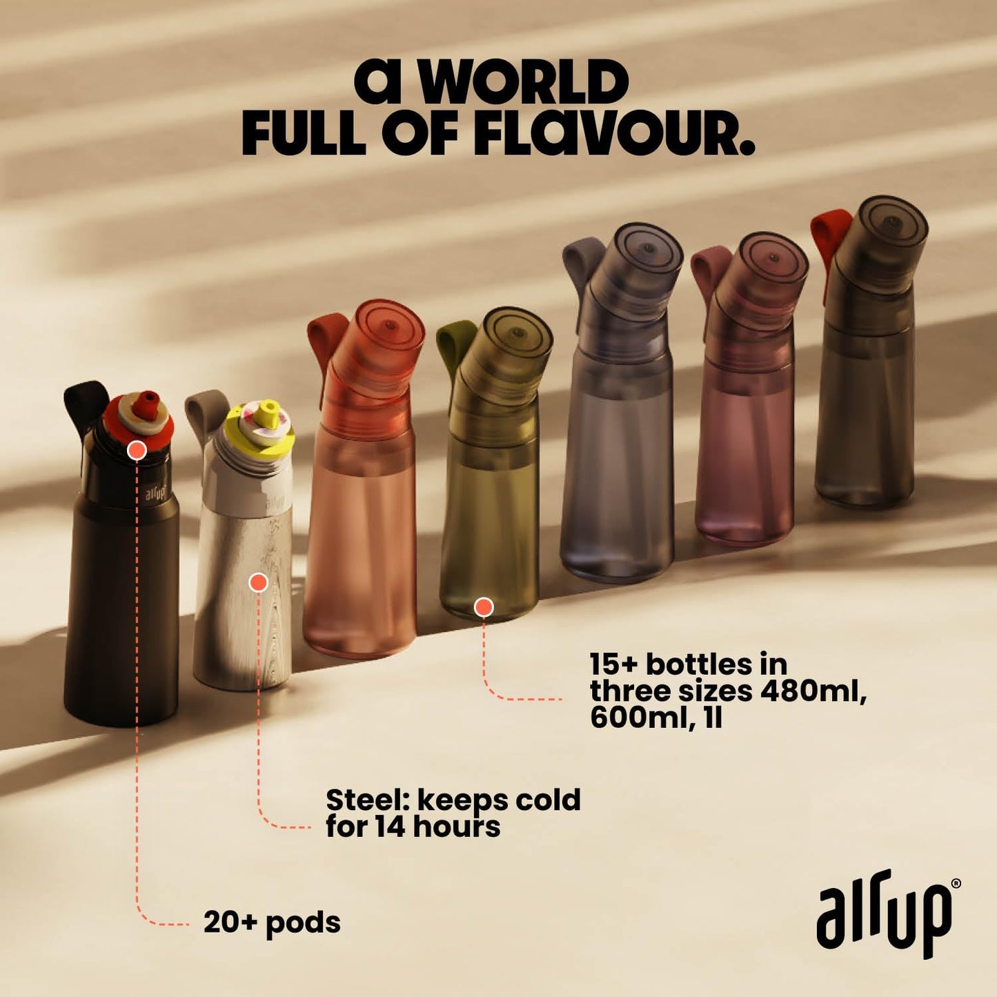 air up® 3 Cápsulas de Frutos Silvestres | Conjunto Degustação de Cápsulas de Sabor para 15 litros de Água sem Açúcar Sabor: Frutos Silvestres | Para garrafa air up® original