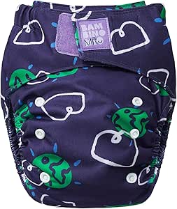 Bambino Mio, fralda reutilizável revolucionária - fralda ecológica sustentável, lavável e sem produtos químicos, de recém-nascido a criança (Woosh)