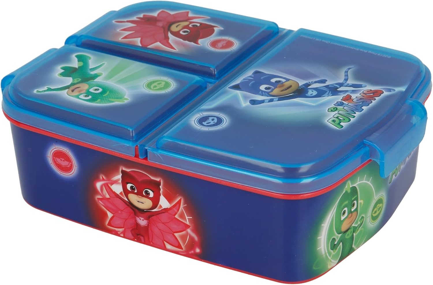 PJ Masks Stor Kids Childrens Multi Compartimento Retangular Escolar Vi