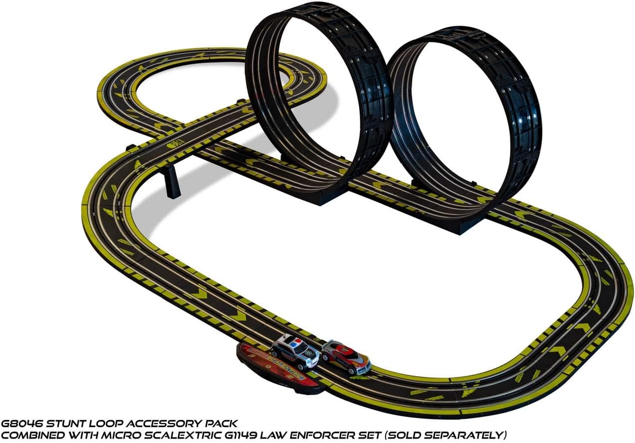 Scalextric Micro Scalextric Track Extension Pack - Rectas y Curvas - Amplía tu trazado en 148cm, incluye 6 rectas de 150mm y 4 curvas de 45 grados, accesorios Micro Scalextric
