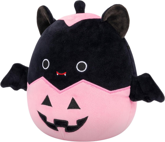 Squishmallows Emily Bat original de 7,5 polegadas em Jack-O'-Lantern rosa