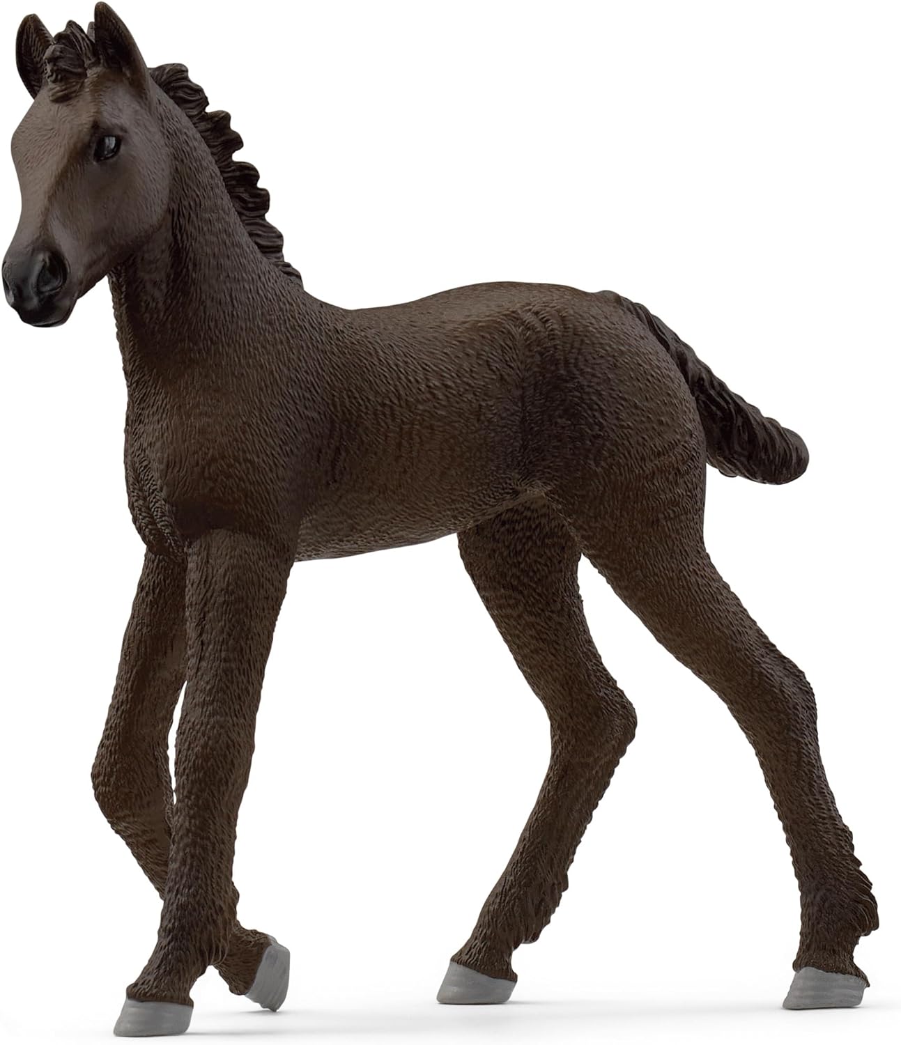 Schleich 13977 HORSE CLUB Estatueta de potro frísio para maiores de 5 anos, preta