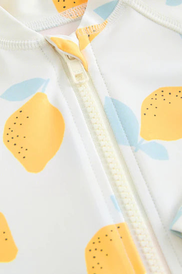 |BabyBoy| Maiô Protetor Solar Para Bebês - Lemon Yellow (0 meses a 3 anos)