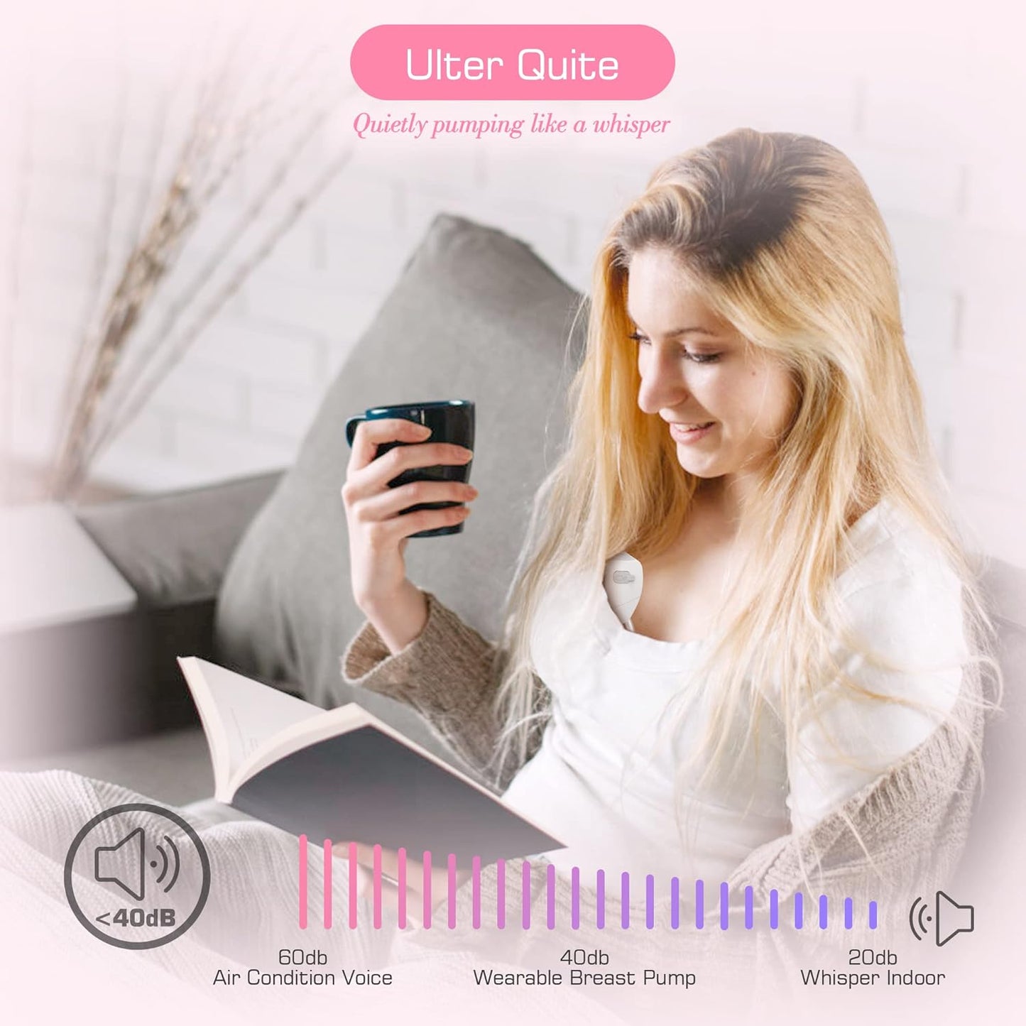 KISSBOBO Bomba tira leite vestível, bomba tira leite elétrica simples, mãos livres, 2 modos e 9 níveis com display LCD, bomba tira leite portátil sem fio recarregável de baixo ruído com flanges de 21 mm/24 mm (2 peças brancas)