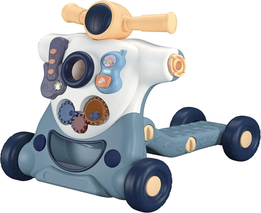 Andador de actividades para bebé 4 en 1 BabyDan Actisteps en gris paloma - Niño