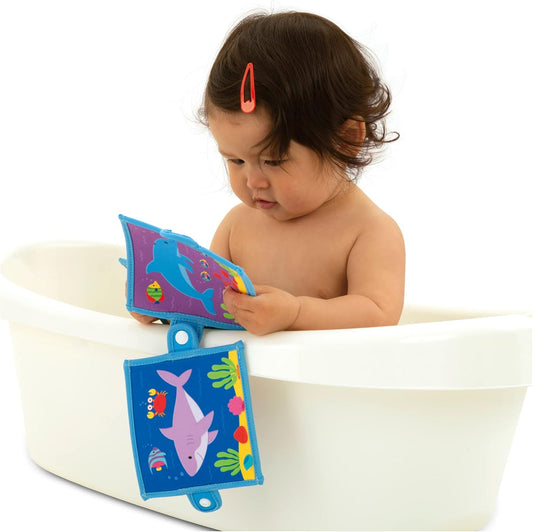Brinquedo de banho Galt Baby Pop Book Ocean Animal and Fish