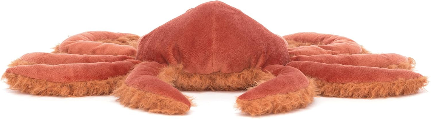 Jellycat Decoração de pelúcia colecionável Spindleshanks Orange Crab