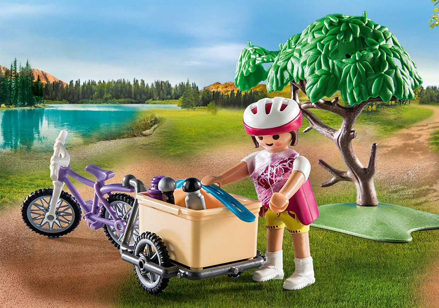 Playmobil 71426 Passeio de mountain bike divertido para toda a família, brinquedo ao ar livre e dramatização imaginativa, conjuntos adequados para crianças de 4 anos ou mais