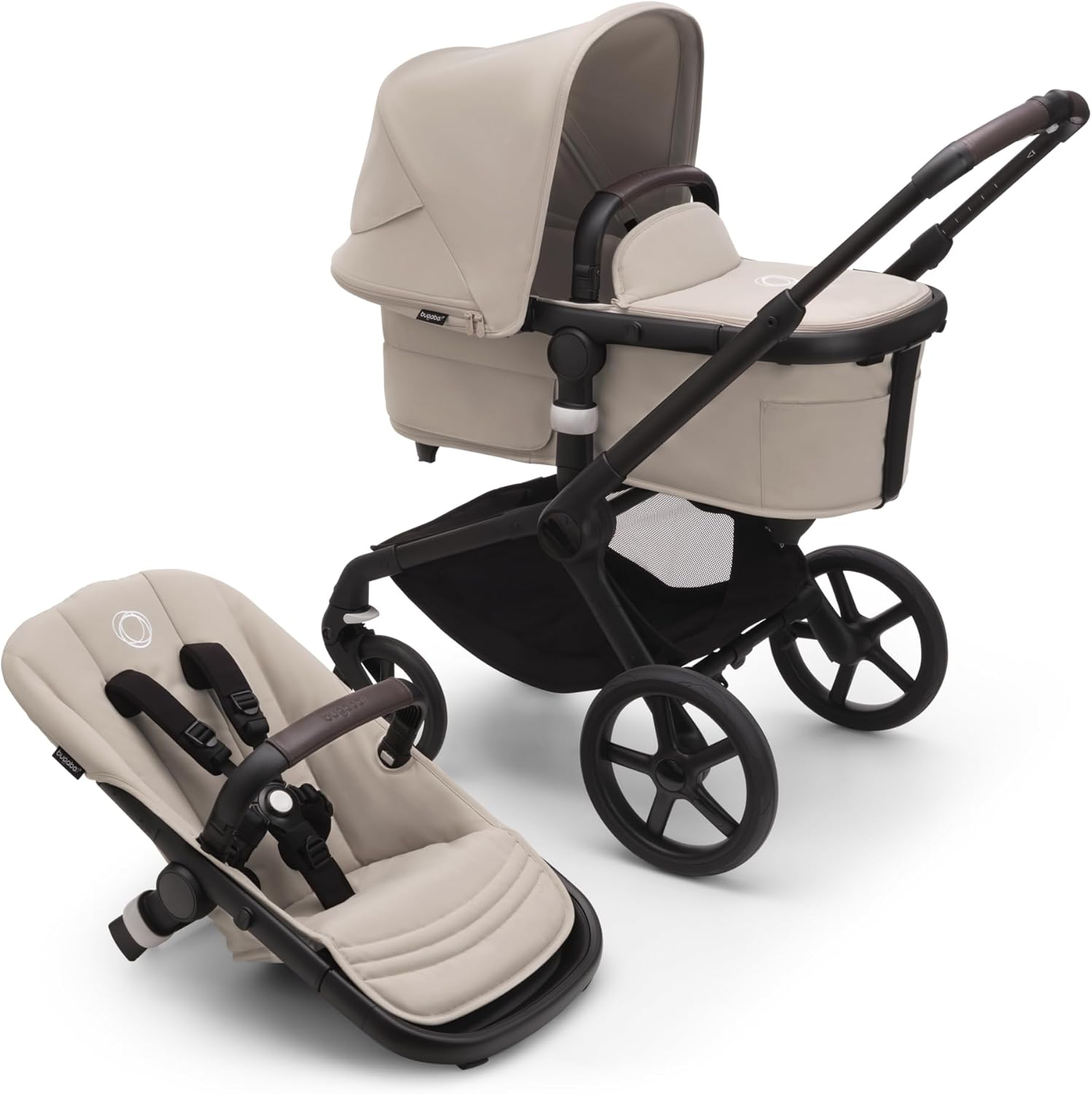 carrinho de bebe bugaboo Bugaboo Carrinho de passeio Fox 5 All-Terrain, carrinho de bebê 2 em 1