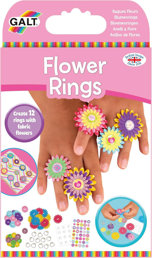 Galt Toys, Anéis de Flores, Kit de Artesanato para Crianças, a partir de 6 Anos