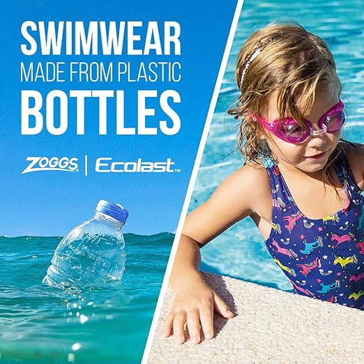 Zoggs Girl's Rainbow Unicorn Actionback Multi