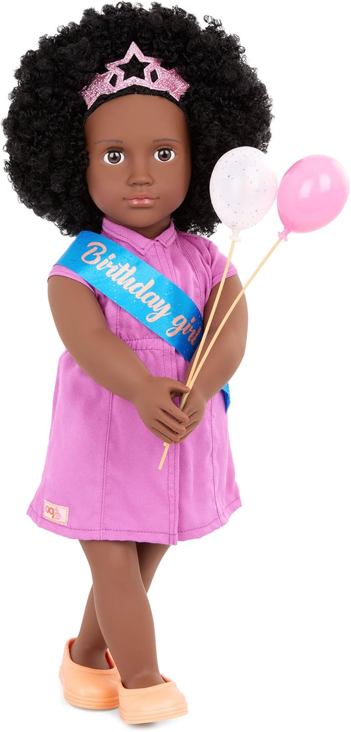 Our Generation boneca fashion girl Khelani de 18 polegadas, conjunto