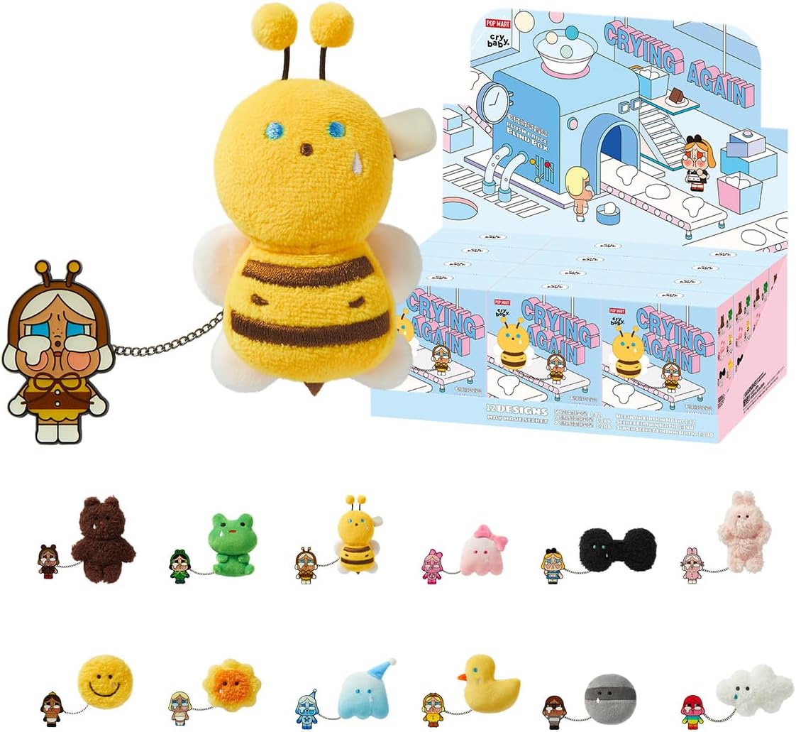 POP MART CRYBABY Crying Again Series - Conjunto completo de bonecos de