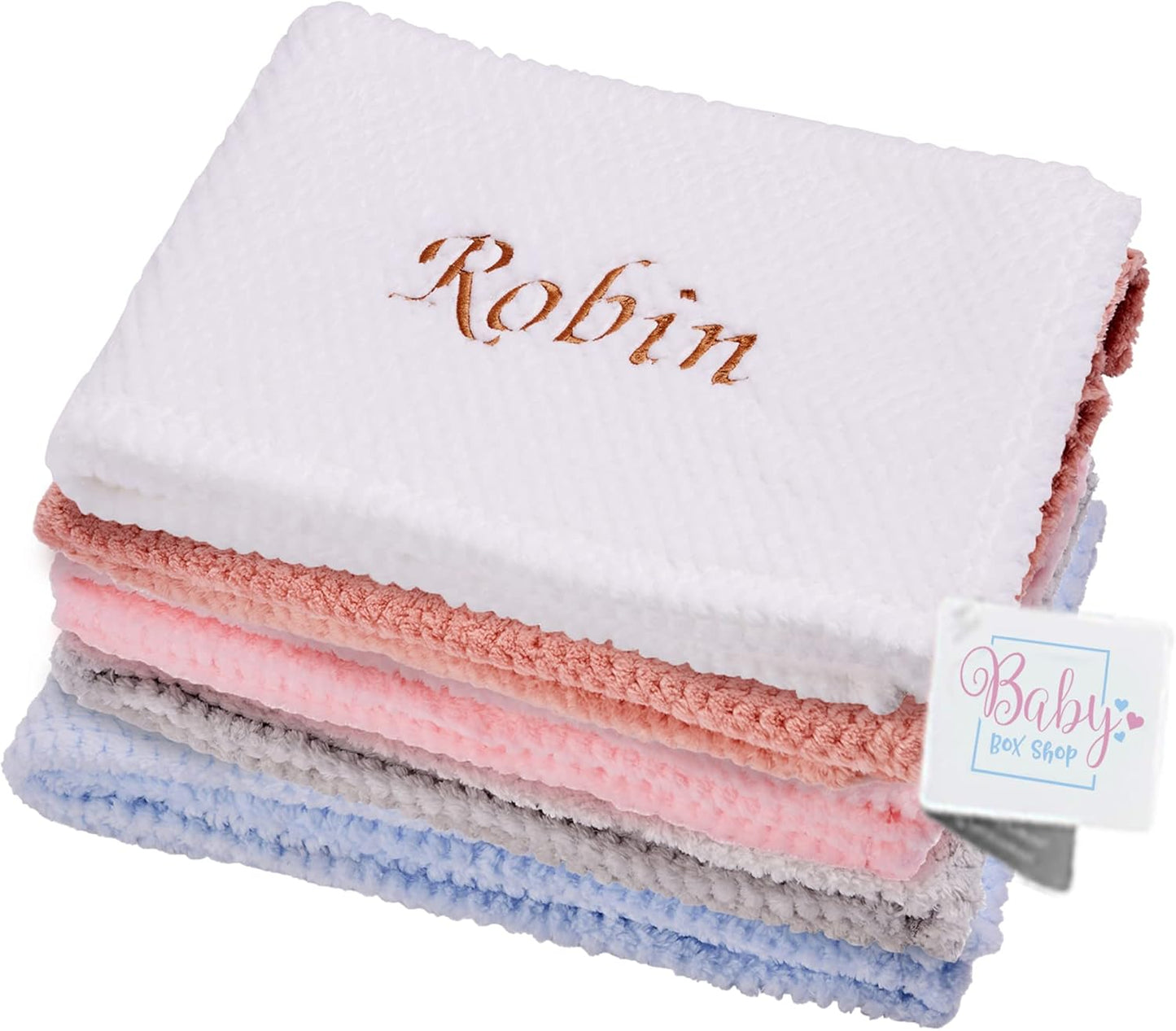 Cobertor de bebê personalizado para recém-nascido – Cobertor macio e fofinho para recém-nascidos – Cobertores personalizados para bebês - 75 cm x 100 cm