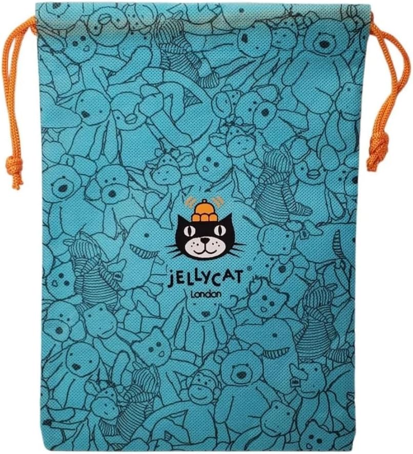 Jellycat Sacola de presente com cordão azul original para pelúcia (grande)
