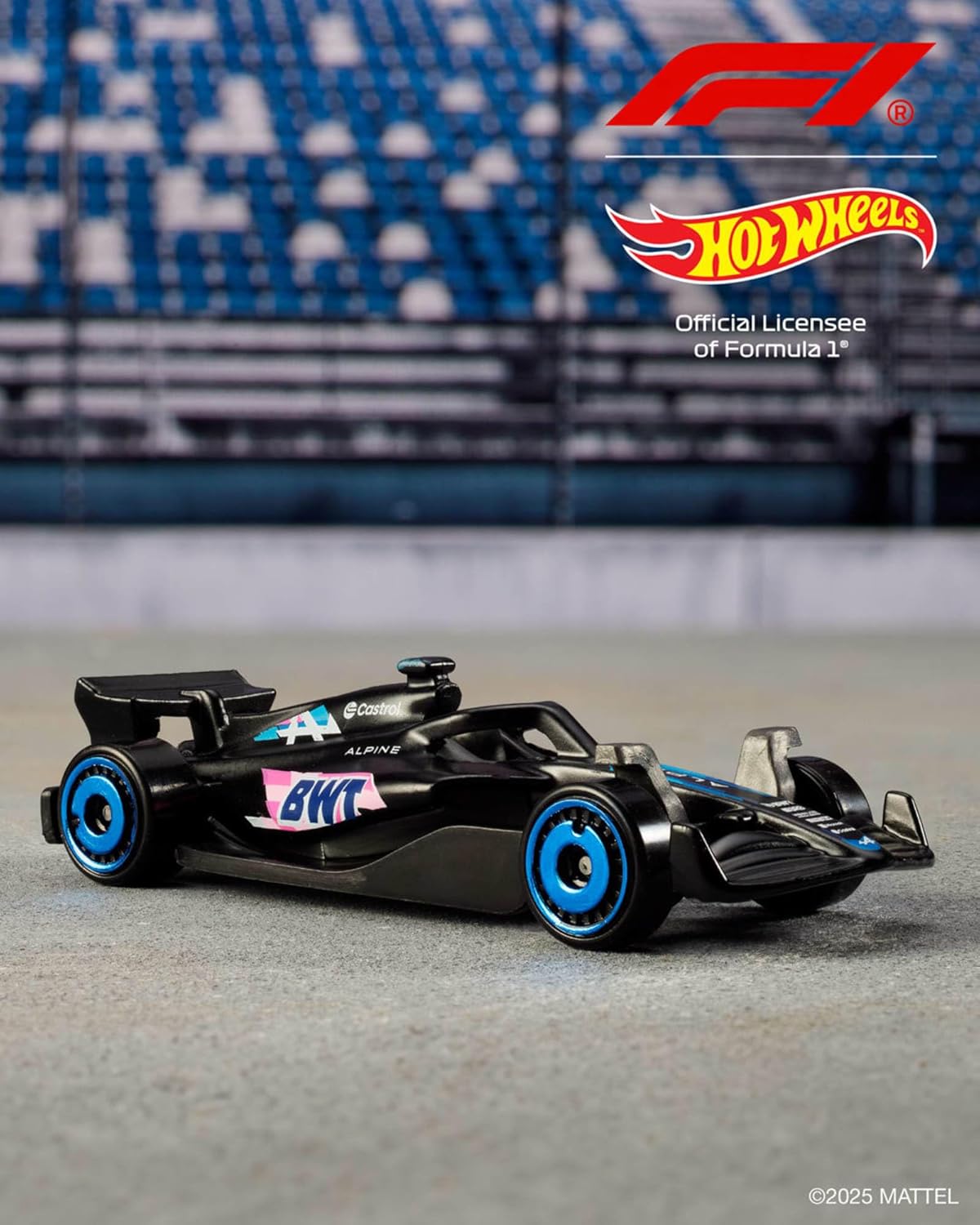 Conjunto de 5 carrinhos Hot Wheels Fórmula 1, escala 1:64, em metal fundido, com decorações de equipes de corrida da F1. Colecionáveis! JGF58