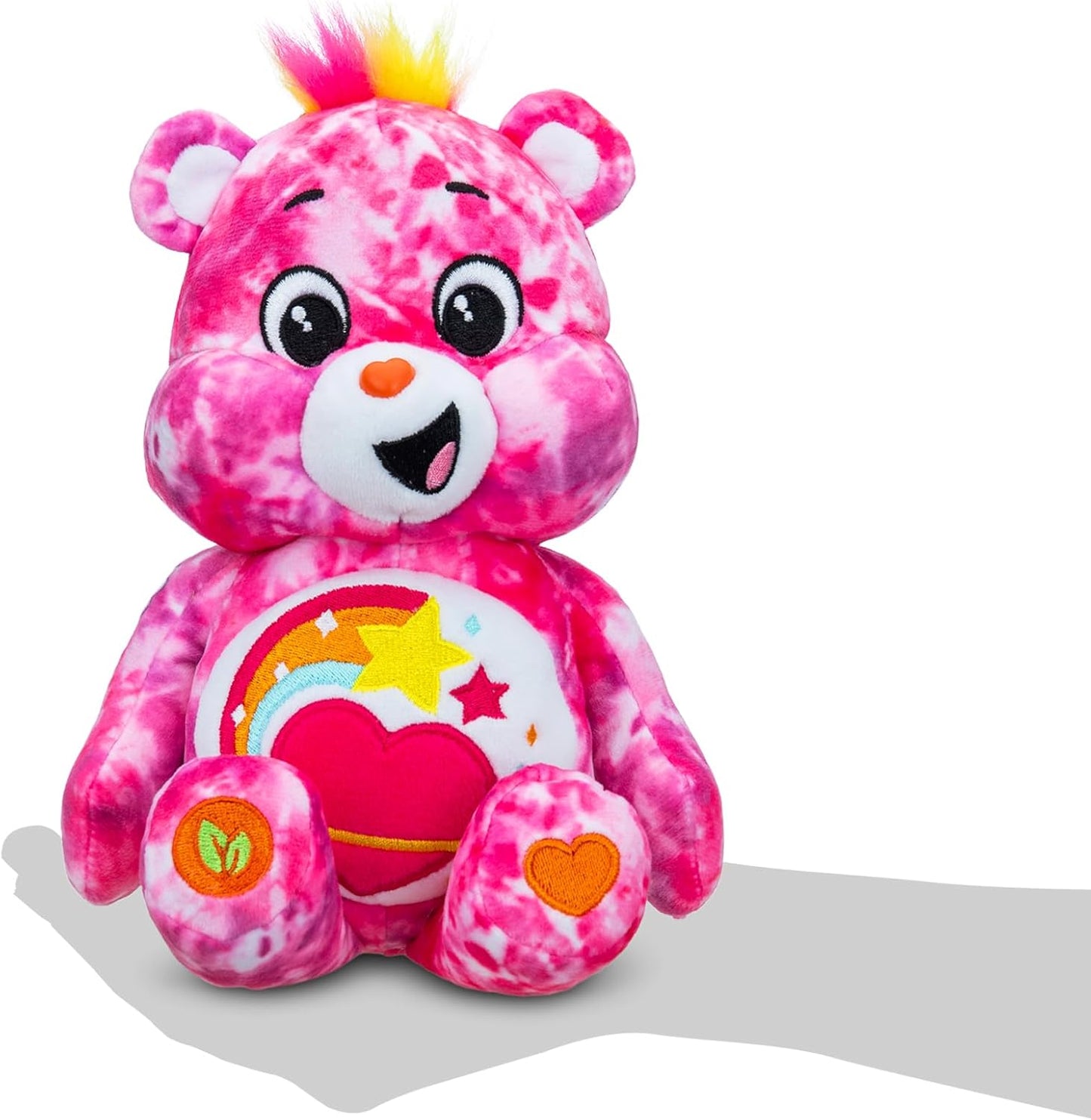 Care Bears, Blissful Heart Bear Peluche de frijol de 22 cm, Lindo juguete de peluche coleccionable, Peluches para niños, Peluches para niñas y niños, Lindos osos de peluche adecuados para niñas y niños de 4 años en adelante