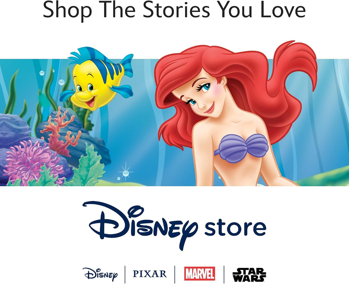 Disney Boneca Clássica Oficial da Ariel da Store para Crianças, A Pequena Sereia, 30 cm, Brinquedo Totalmente Articulado com Cauda de Sereia Brilhante, Cabelo Vermelho Vibrante e Amigo Personagem Surpresa – Indicado para Maiores de 3 Anos