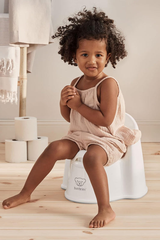 BabyBjörn Orinal, blanco/gris