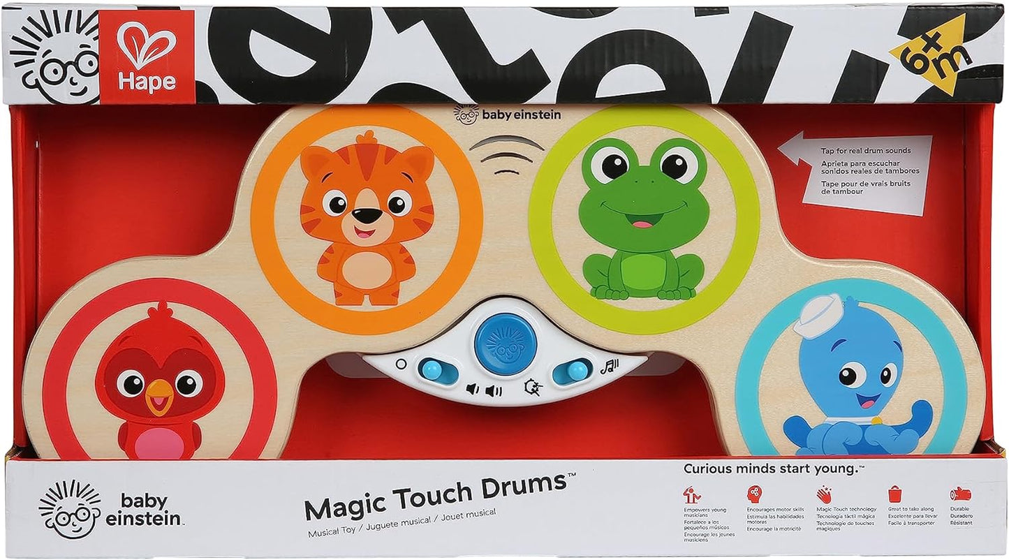 Baby Einstein Brinquedo musical de tambor de madeira Magic Touch, a partir de 6 meses