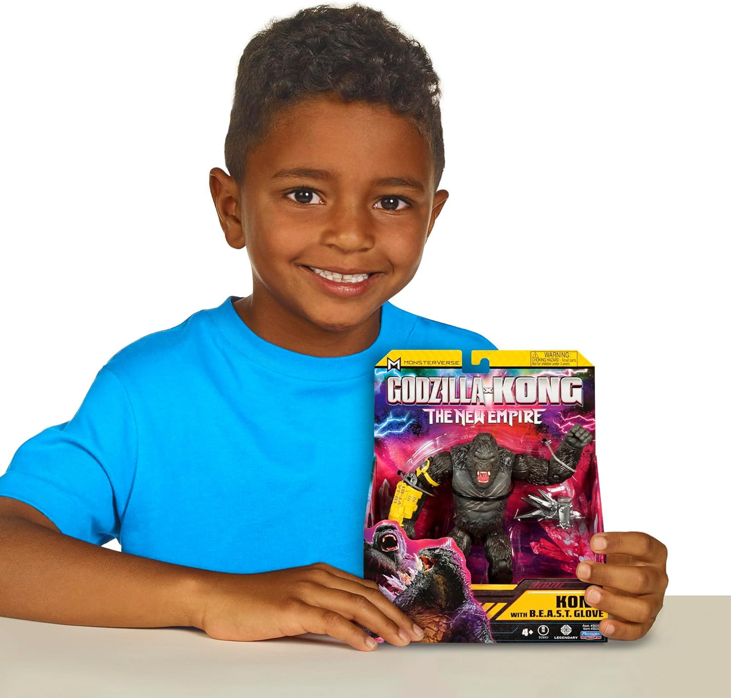 MonsterVerse Godzilla x Kong: The New Empire, brinquedo de boneco de ação Kong de 6 polegadas, personagem icônico de filme colecionável, inclui recurso de luva B.E.A.S.T, brinquedo adequado para maiores de 4 anos