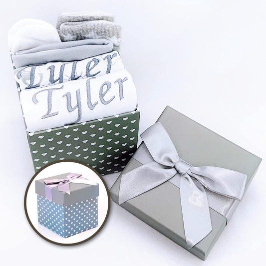 Presentes personalizados para bebês meninos - Cesta para bebês meninos, Presentes personalizados para bebês meninos, Lembrança personalizada para bebês - Presentes personalizados para bebês