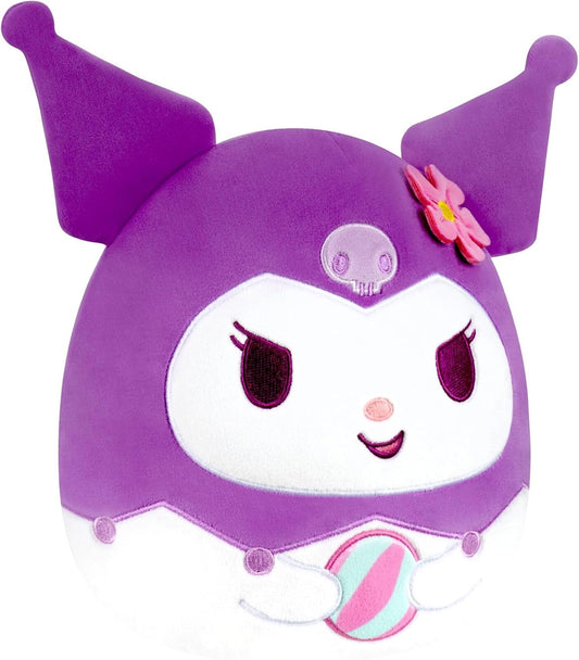 Squishmallows Pelúcia Original Sanrio Hello Kitty and Friends – Kuromi "Seize the Moment" (8 polegadas) – Pelúcia Oficial Jazwares