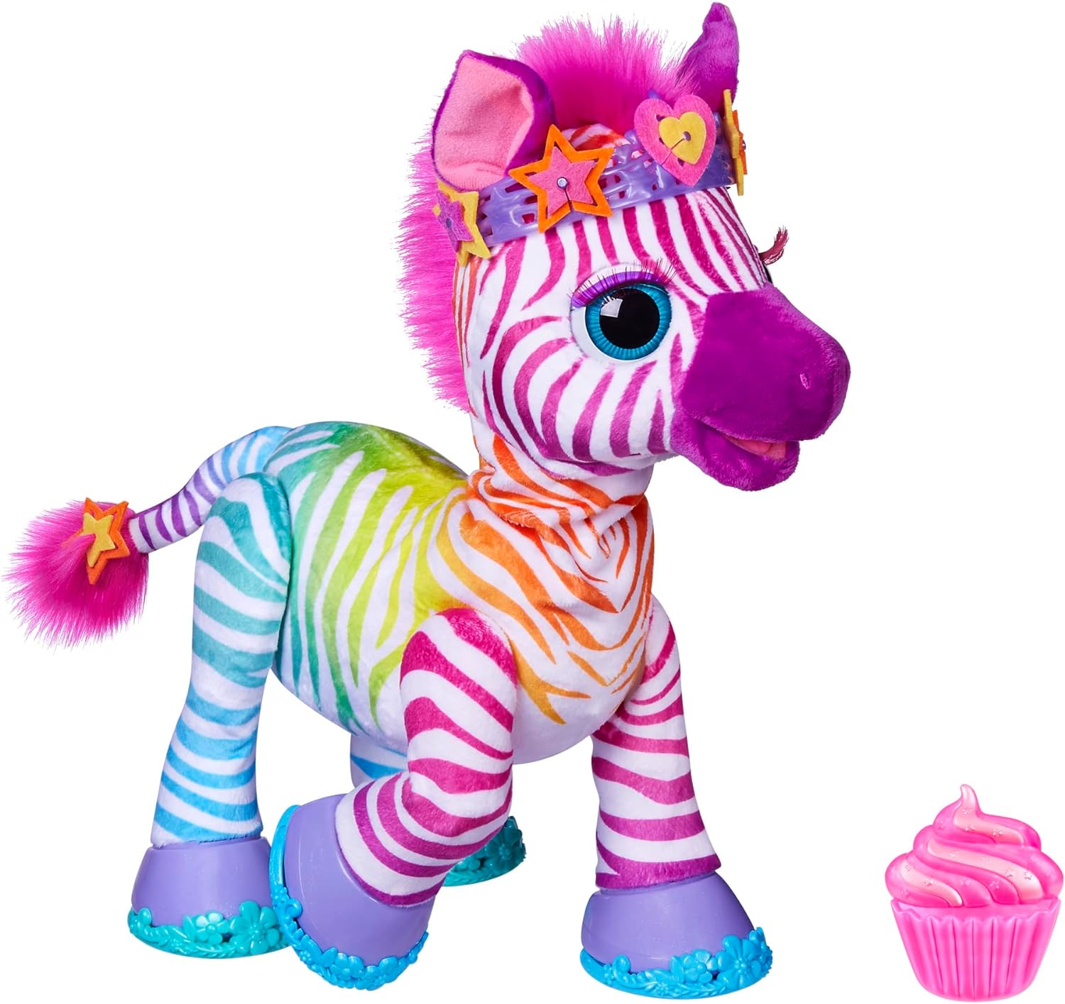 Brinquedo FurReal Zenya My Rainbow Zebra, brinquedos interativos para
