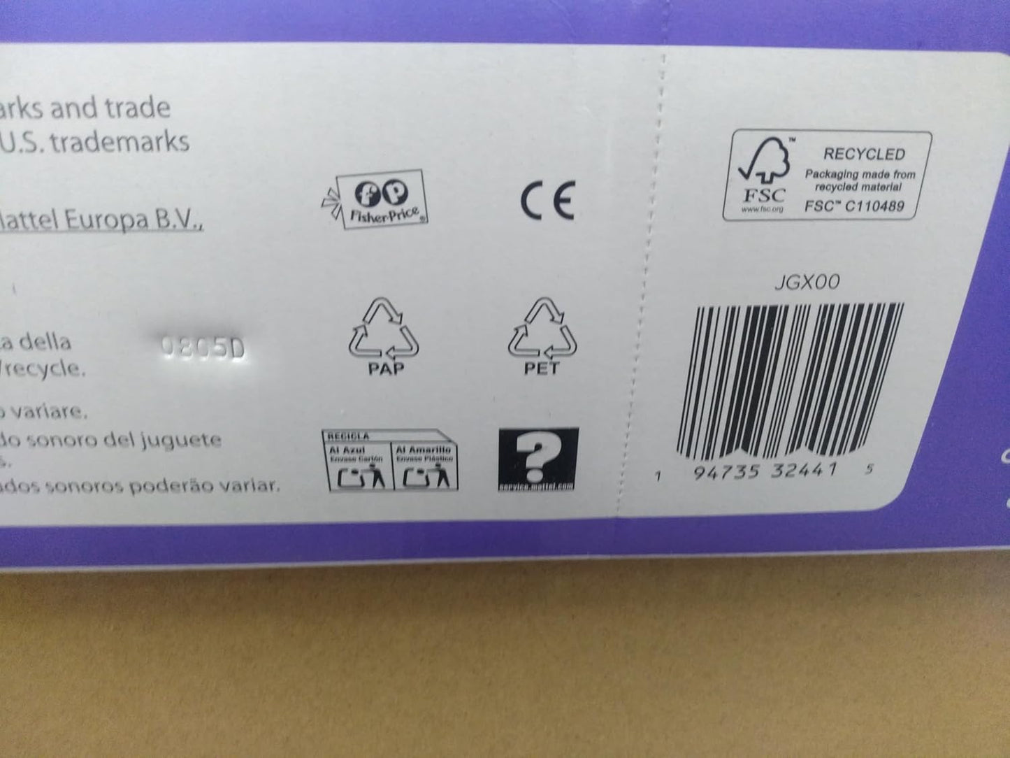 Brinquedo educativo Fisher-Price Laugh & Learn para meninas e crianças pequenas: caixa registradora para contar e fazer compras, loja de brinquedos com 20 peças, versão multilíngue, para crianças a partir de 2 anos, JGX00